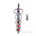 Perles de 7 chakras Reiki guérison Gemstone pendentif Yoga équilibre collier